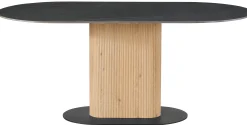 Homeville Alba 180x90x76cm mørkegrå/natur