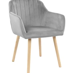 Homeville Alberte velour lysegrå