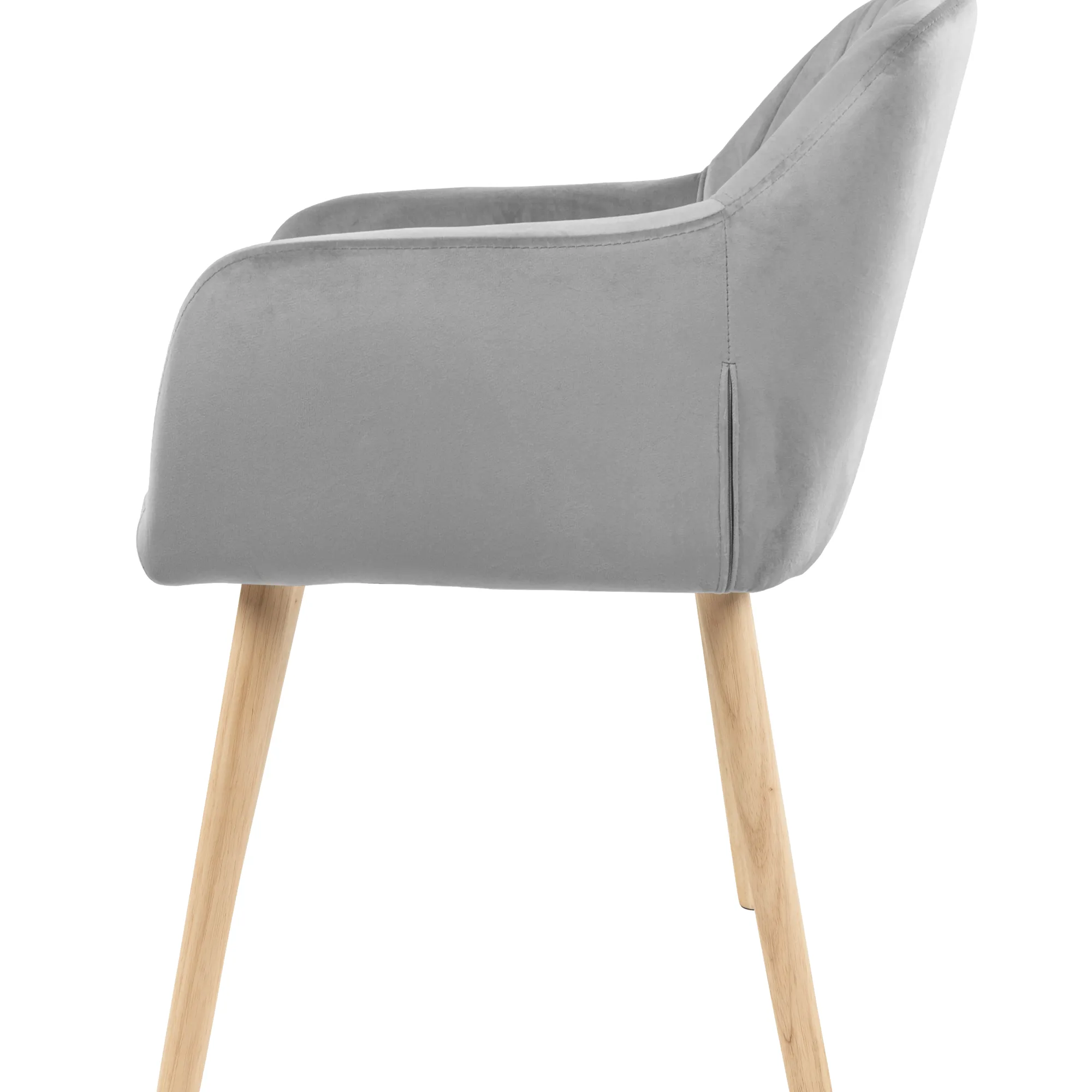 Homeville Alberte velour lysegrå