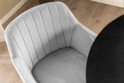 Homeville Alberte velour lysegrå
