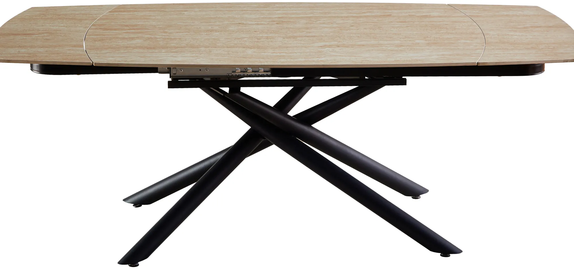 Homeville Alicante 190x90x73cm sintret sten beige/sort