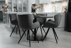 Homeville Alma grå velour