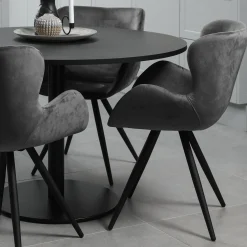 Homeville Alma grå velour