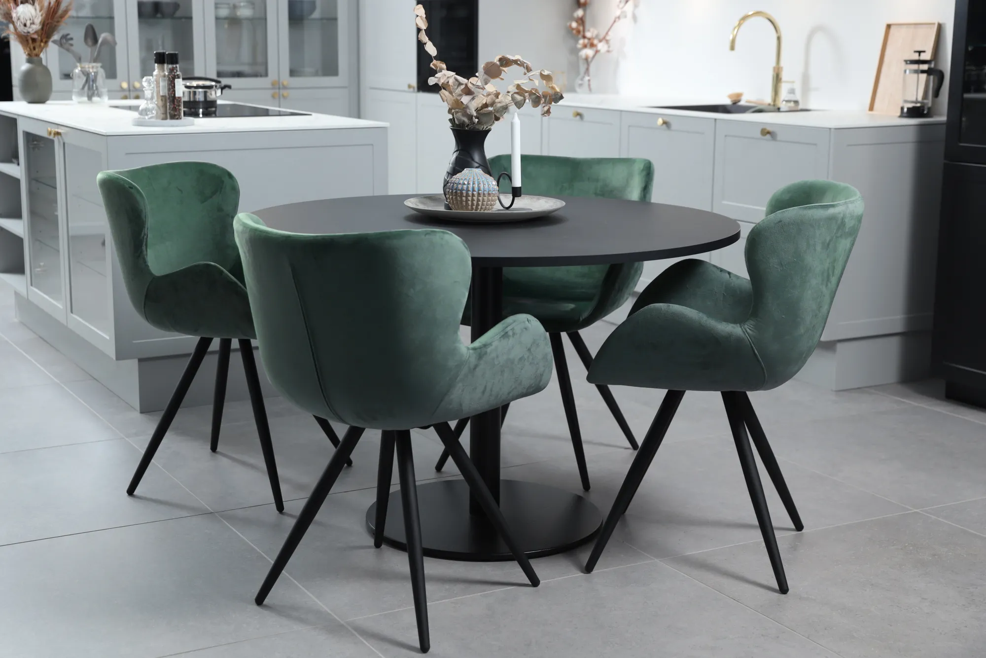 Homeville Alma velour grøn