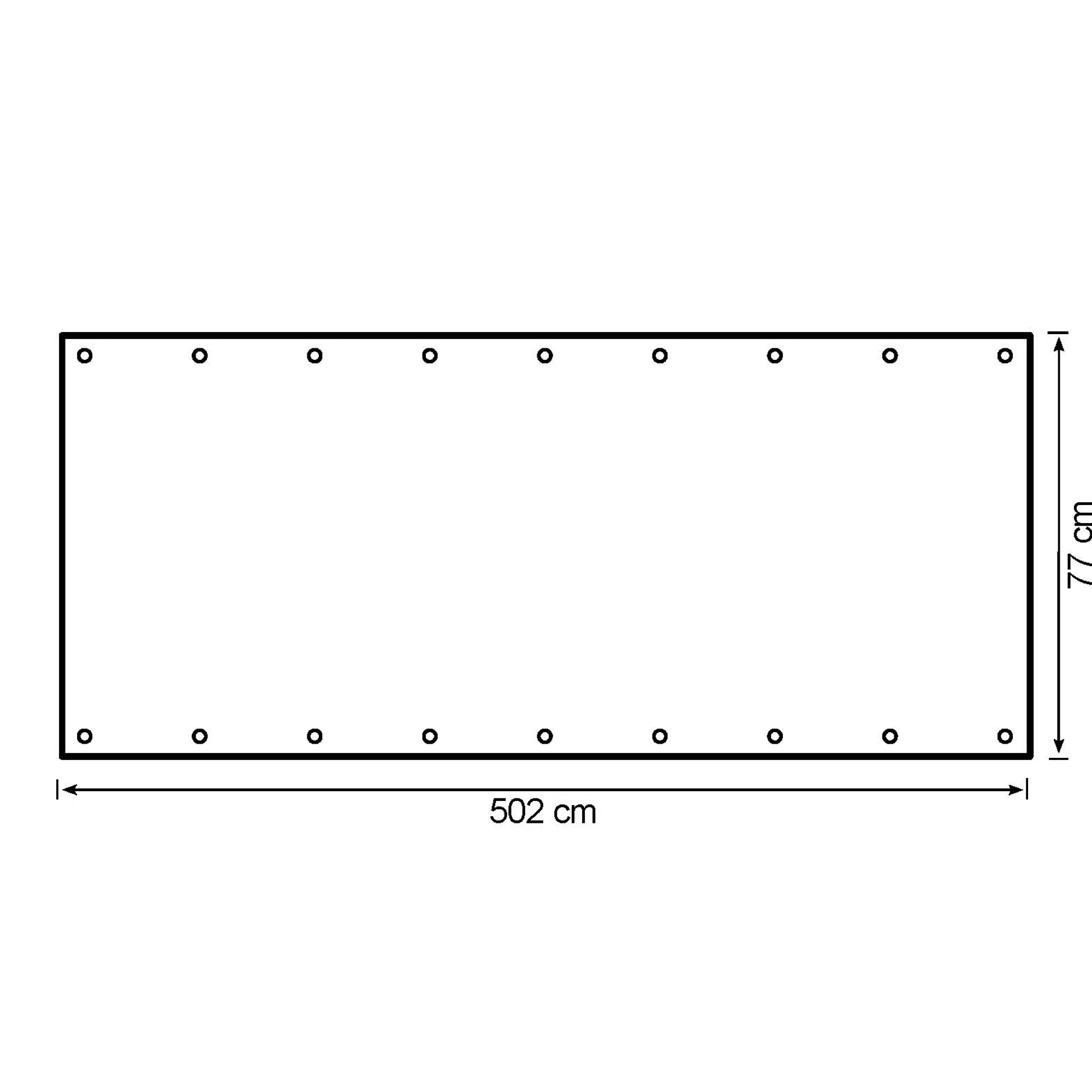 Moreland Altansejl 502x77cm creme