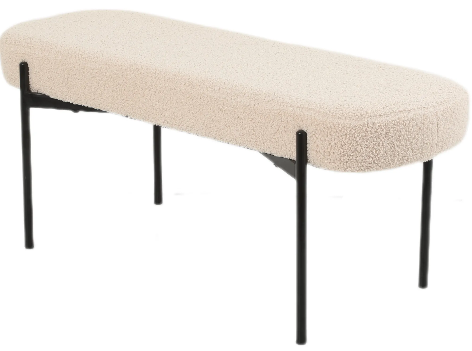Homeville Amalie teddystof beige/sort