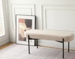 Homeville Amalie teddystof beige/sort