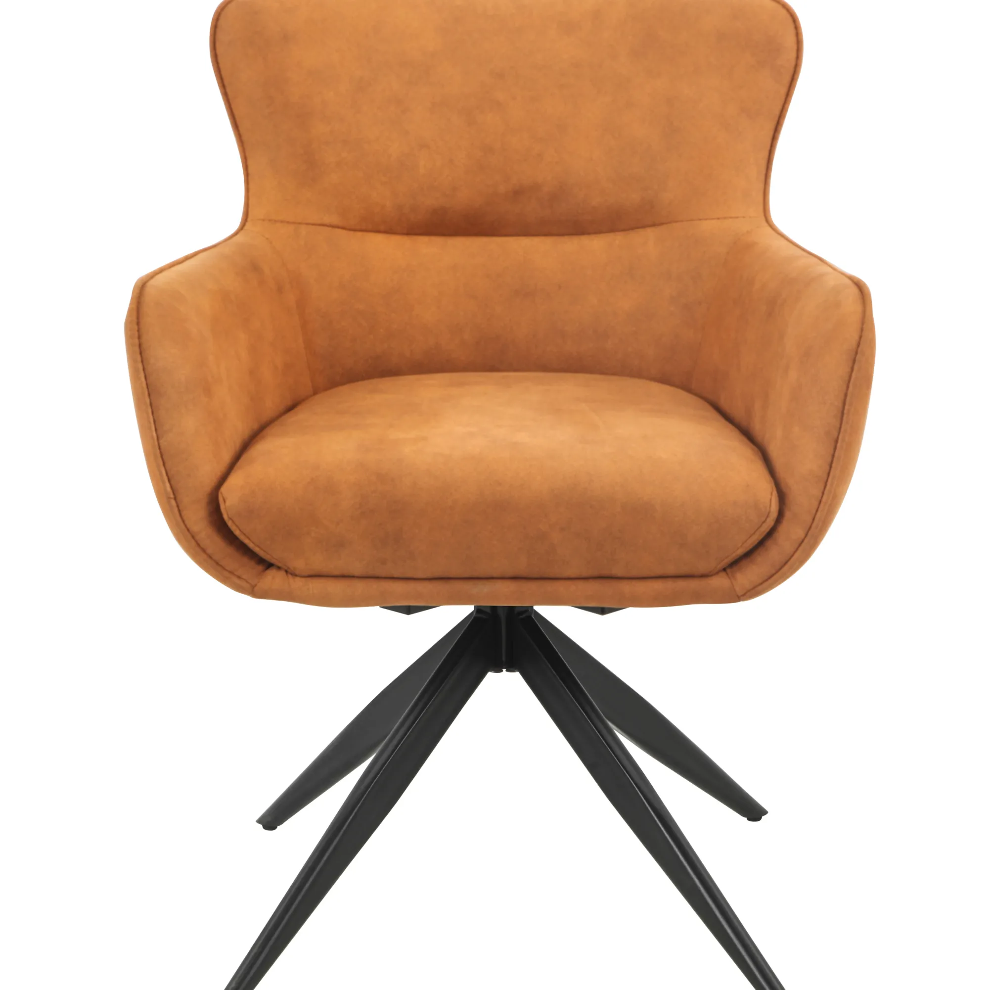 Homeville Ane med drejefunktion suede cognac