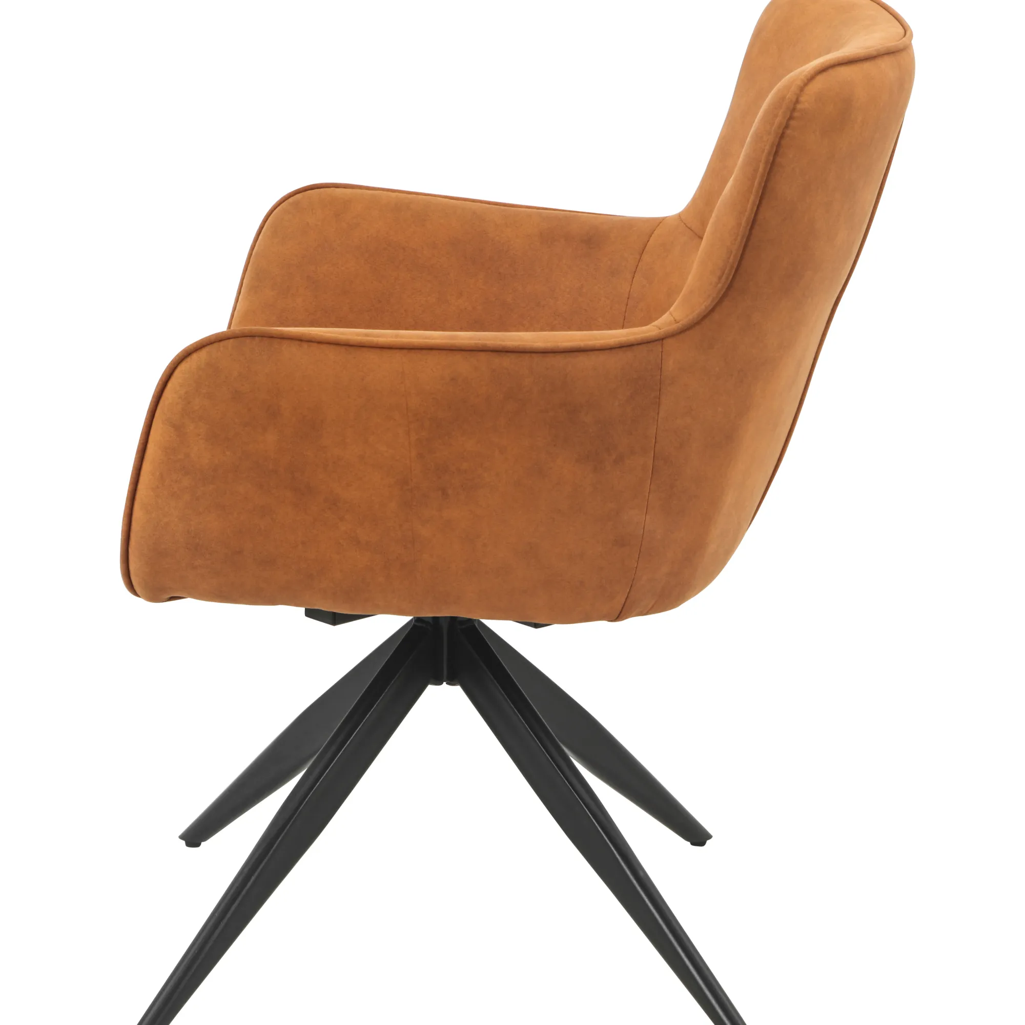Homeville Ane med drejefunktion suede cognac