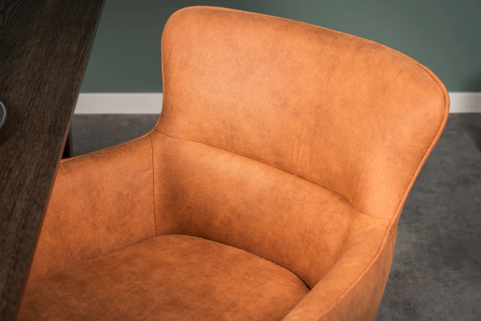Homeville Ane med drejefunktion suede cognac