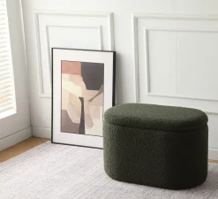 Homeville Aranda med opbevaring teddystof mørkegrøn