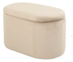 Homeville Aranda med opbevaring velour beige