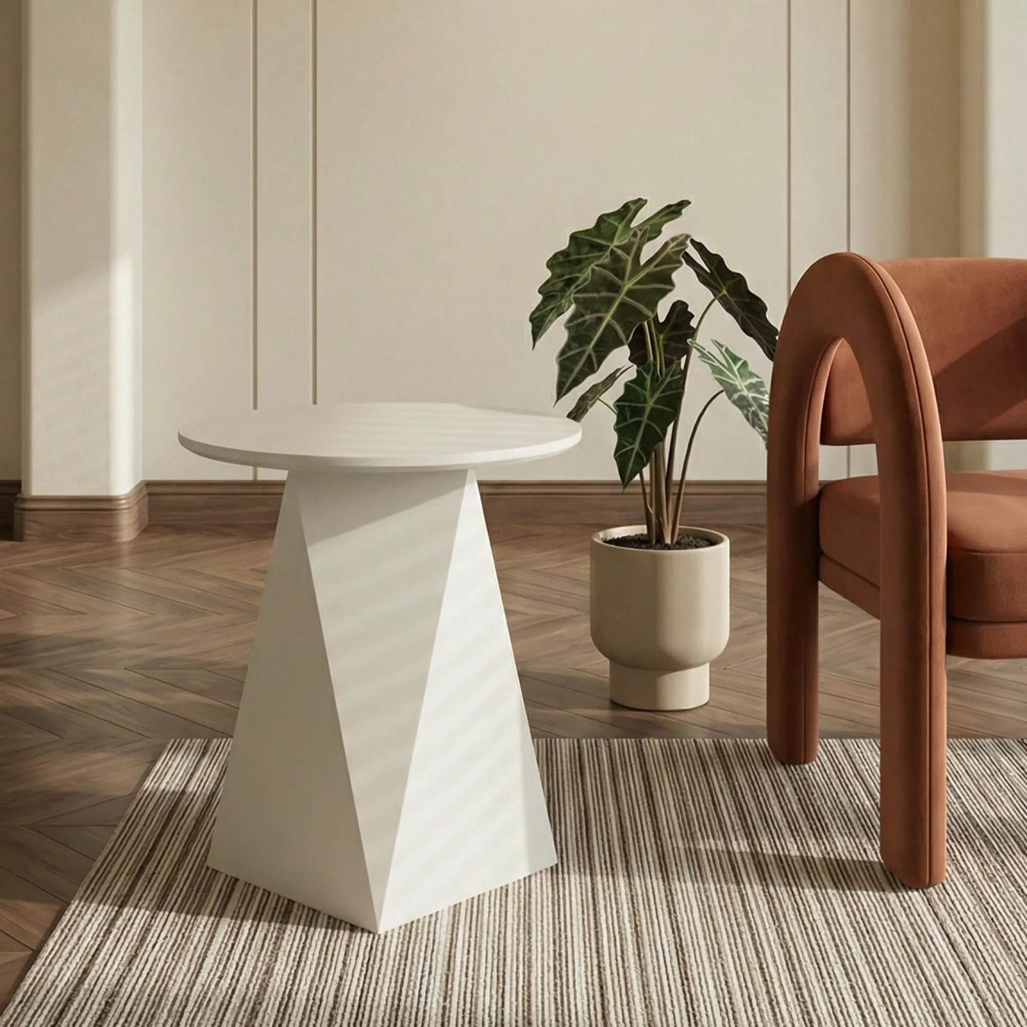 Furnhouse Aura creme hvid ø50x50cm
