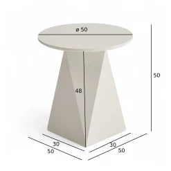 Furnhouse Aura creme hvid ø50x50cm