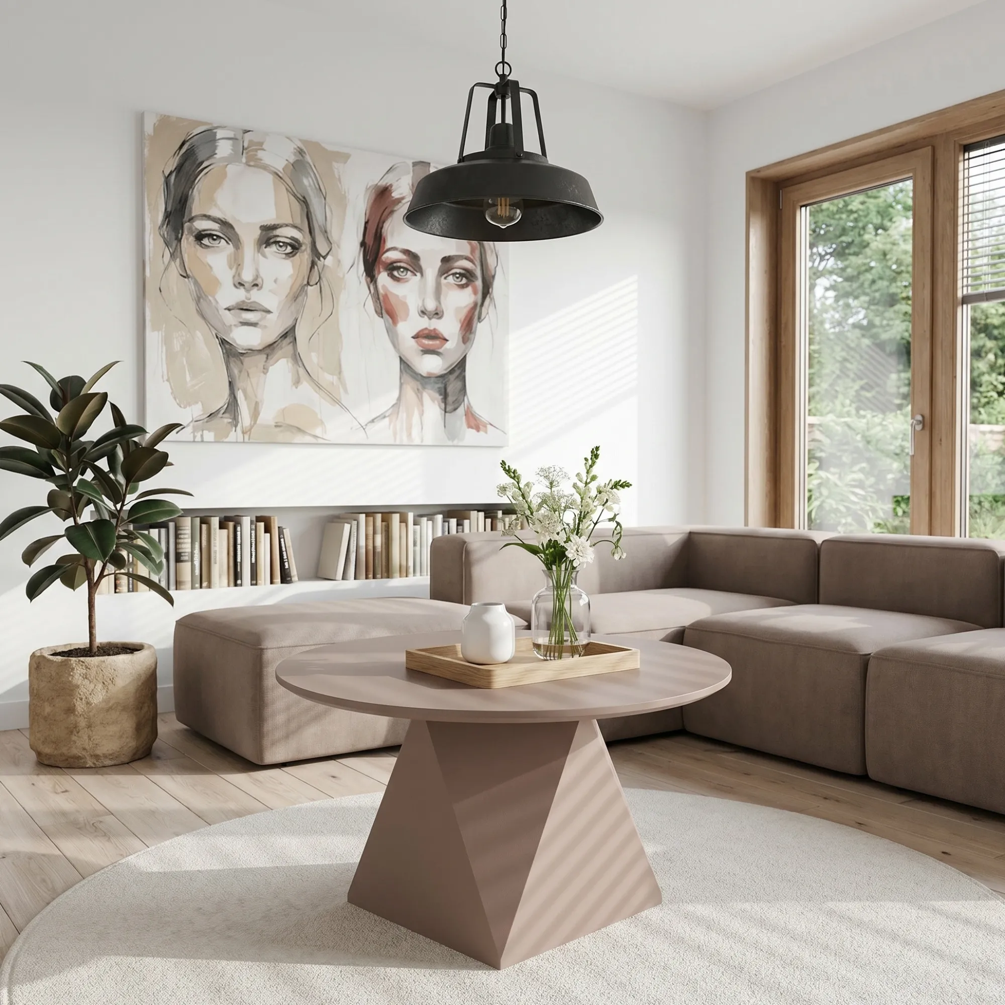 Furnhouse Aura mokka mousse ø80x45cm