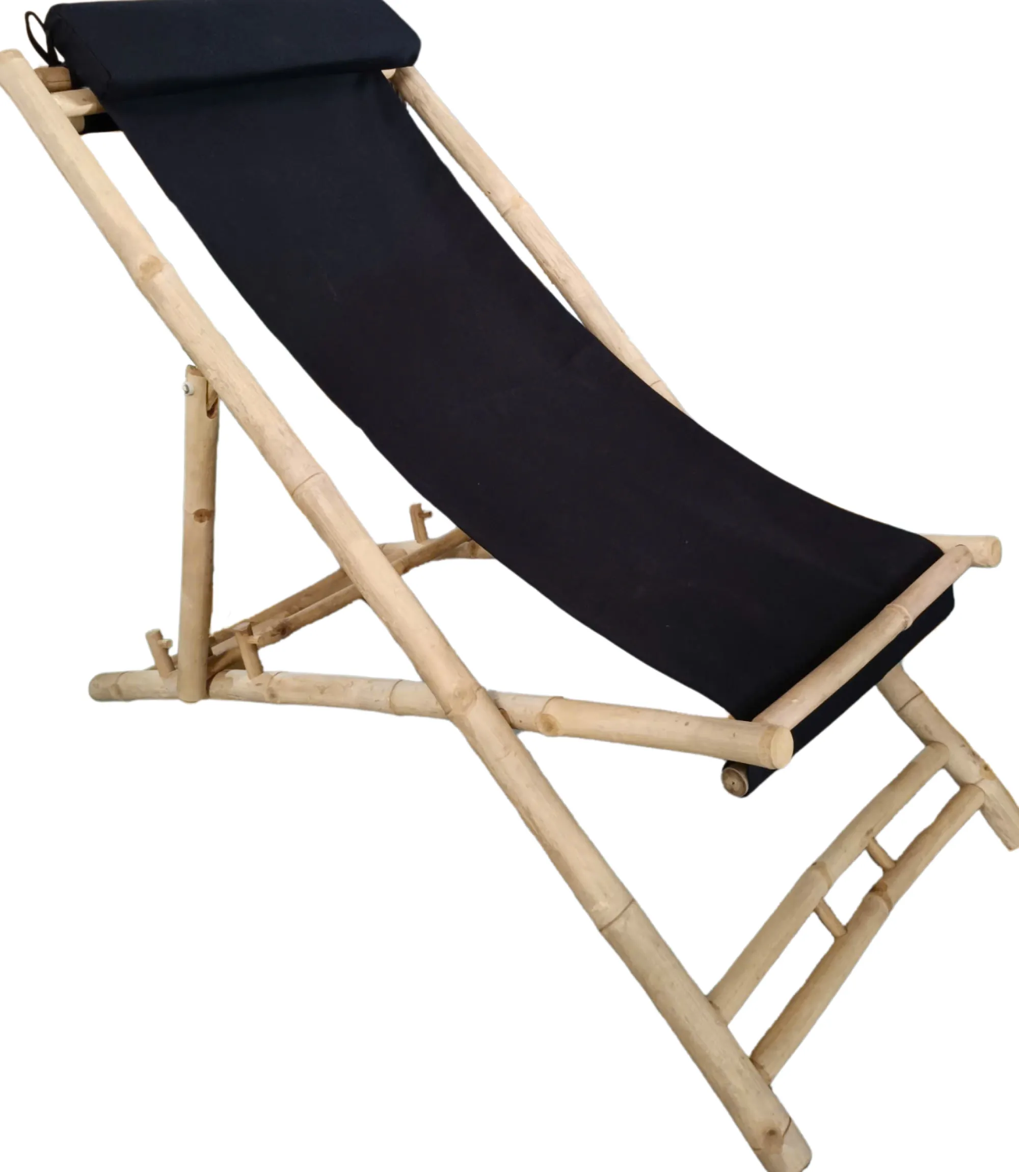 Homeville Bambus strandstol sort