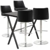 Homeville Barbord sæt Grappa sort/Luna barstol sort/krom