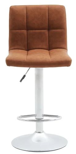Homeville Barstol kunstlæder cognac/krom