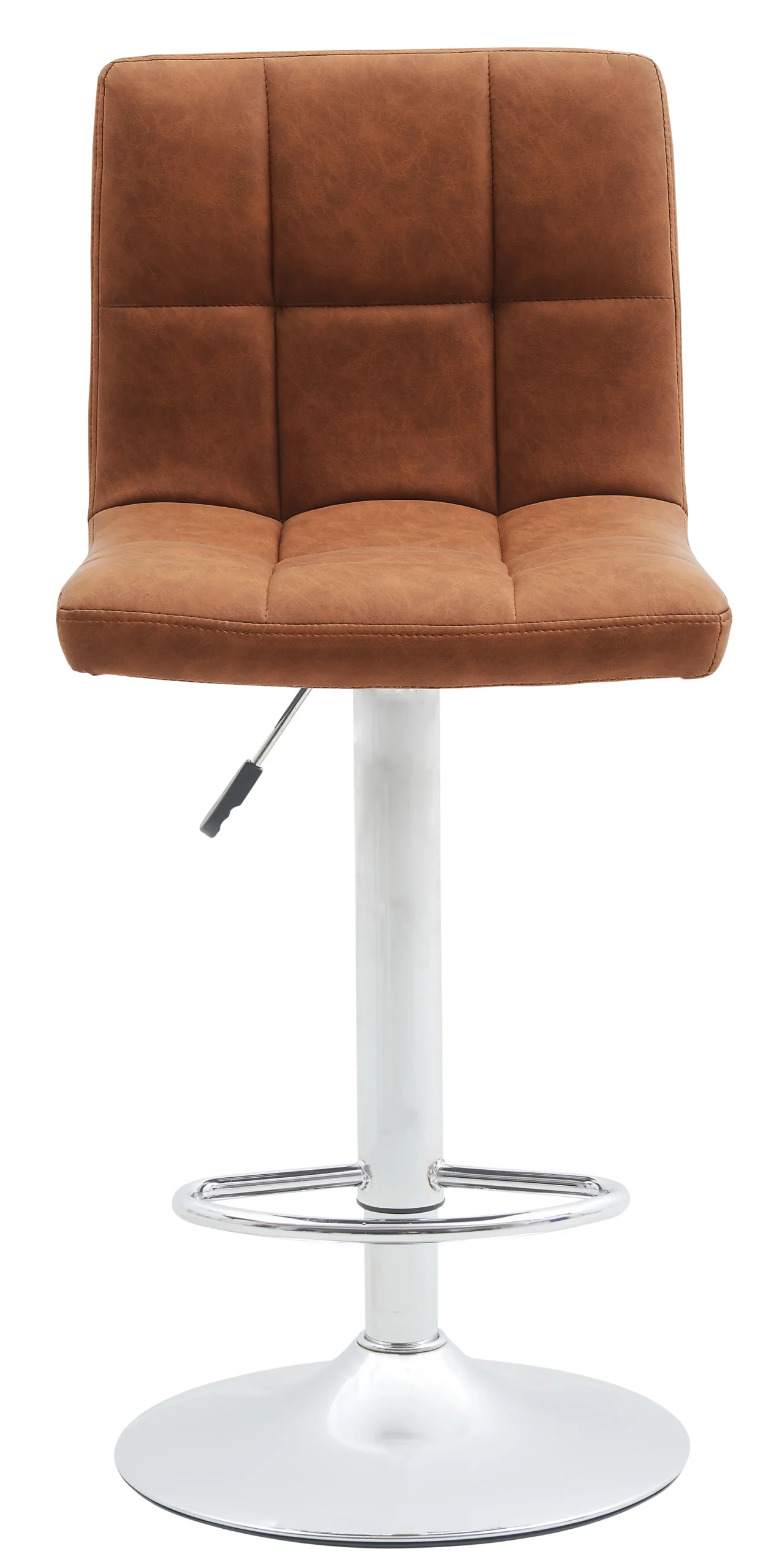 Homeville Barstol kunstlæder cognac/krom