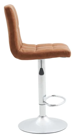 Homeville Barstol kunstlæder cognac/krom