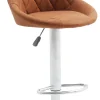 Homeville Barstol kunstlæder cognac/krom