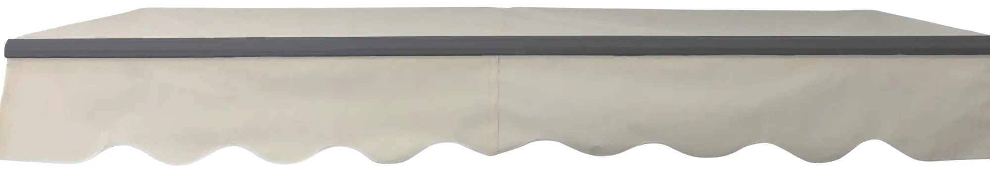Essence Åben markise 350x250cm creme/antracitgrå