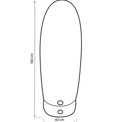 Bestplay Airdummy 160cm sort/hvid