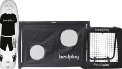 Bestplay fodboldmål 150x100cm + rebounder 90x90cm + airdummy 180cm