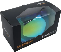 Bestplay skibrille voksen gul og blå