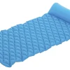 Bestway oppustelig luftmadras bølget blå 213x86cm