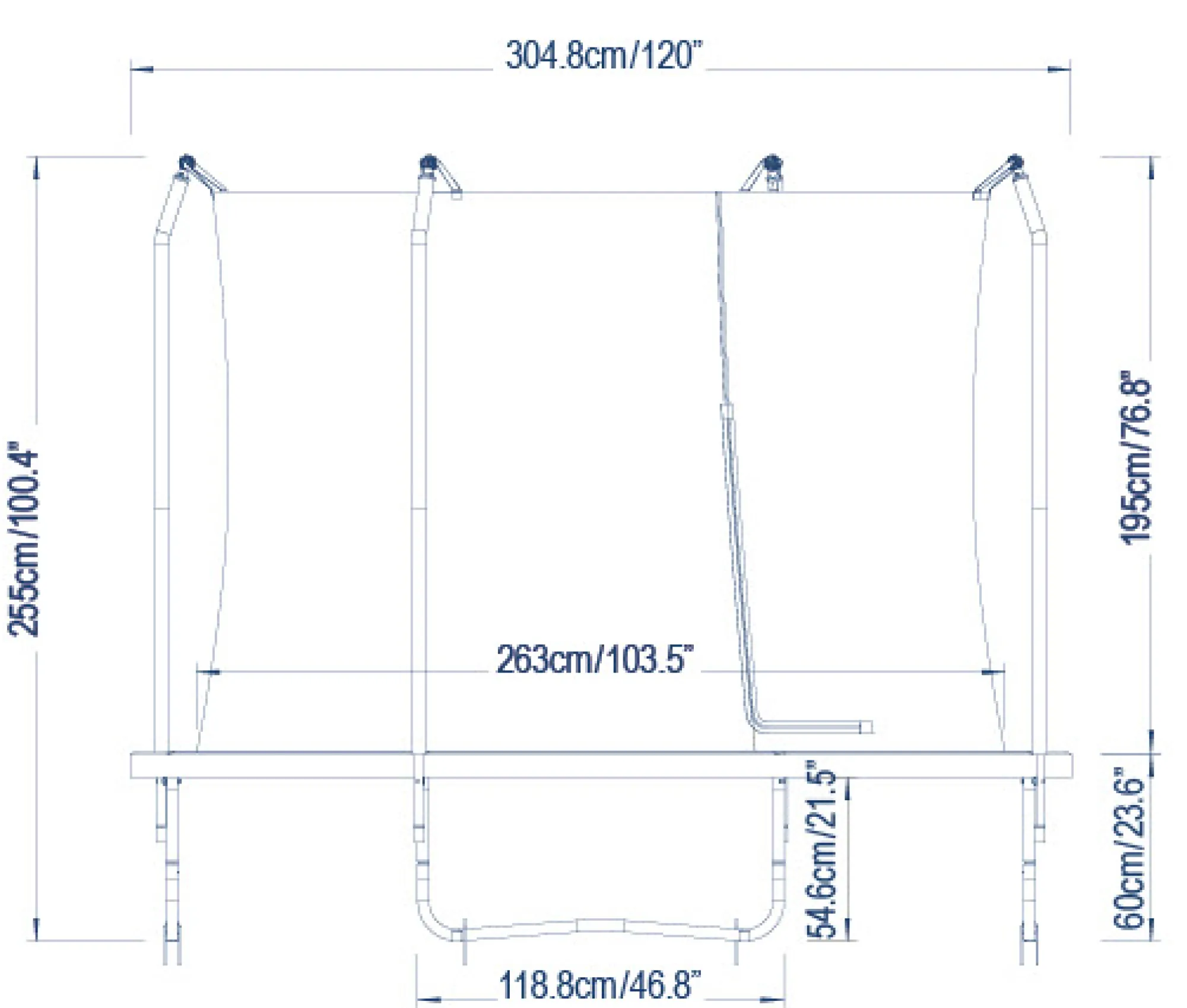 Bestway Xtreme Air trampolin Ø305cm