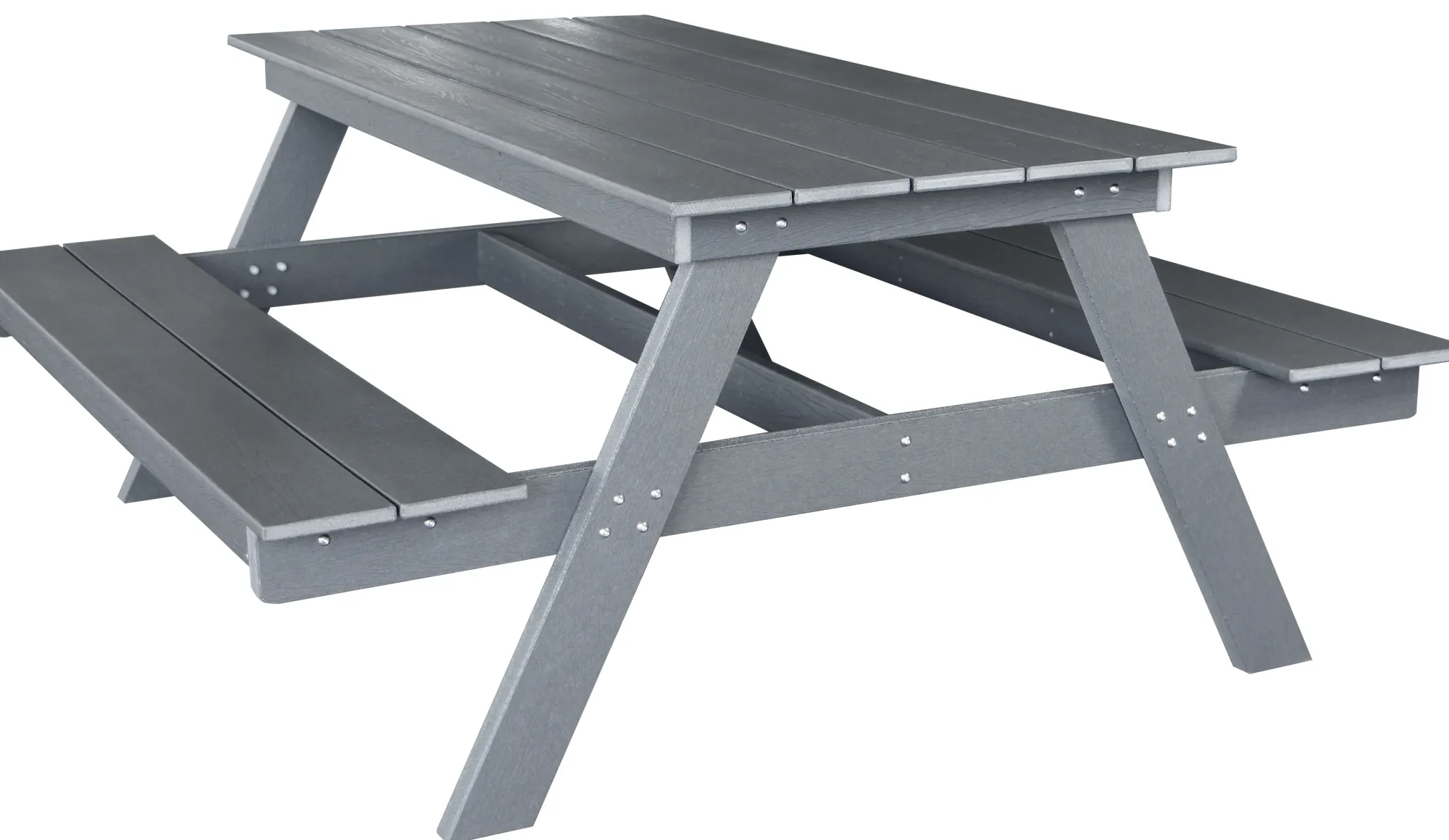 Homeville Bord-bænkesæt komposit antracitgrå 150x161,5x72 cm