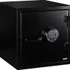 Workmann Brandsikkert pengeskab sort 45x44x43,5cm