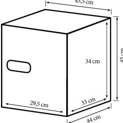 Workmann Brandsikkert pengeskab sort 45x44x43,5cm