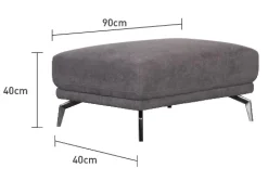 Homeville Buffalo fodskammel stof antracit