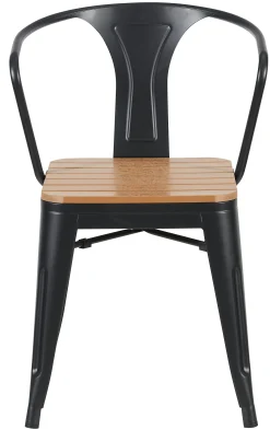 Homeville Cafesæt Lacroix mat sort/træ