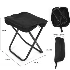 Moreland Campingtaburet sort