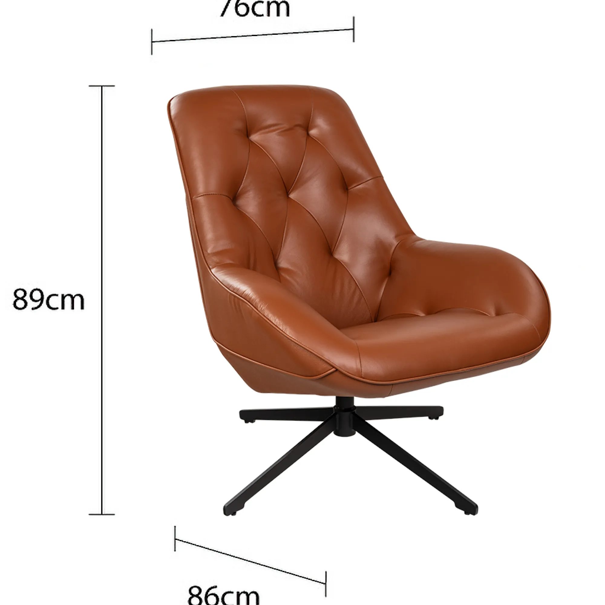 Homeville Columbus læder cognac