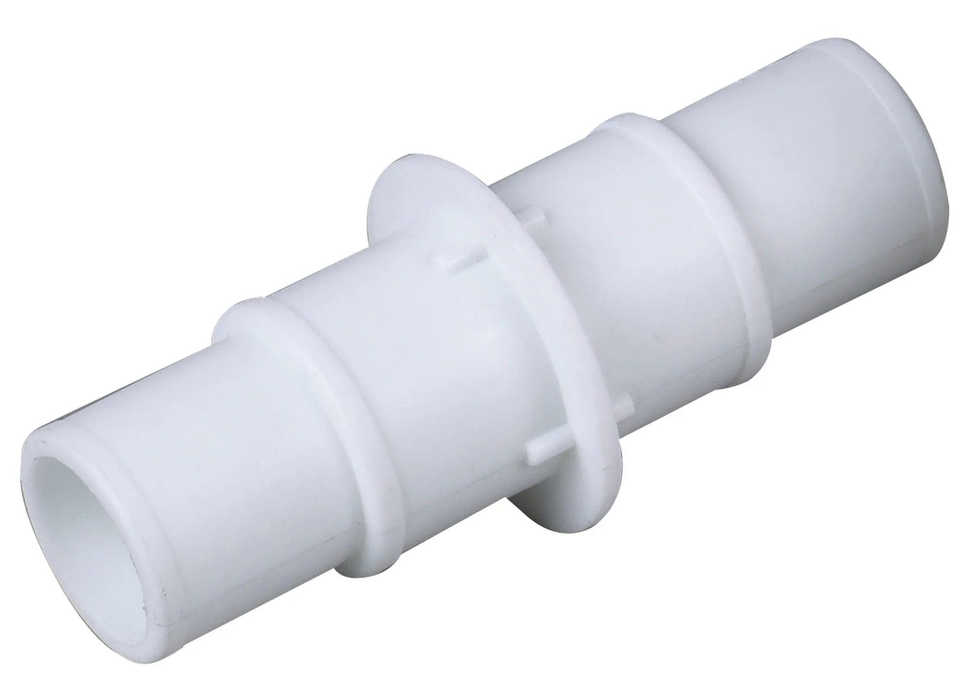 Coolsplash samlestykke til slange ø32+38mm hvid