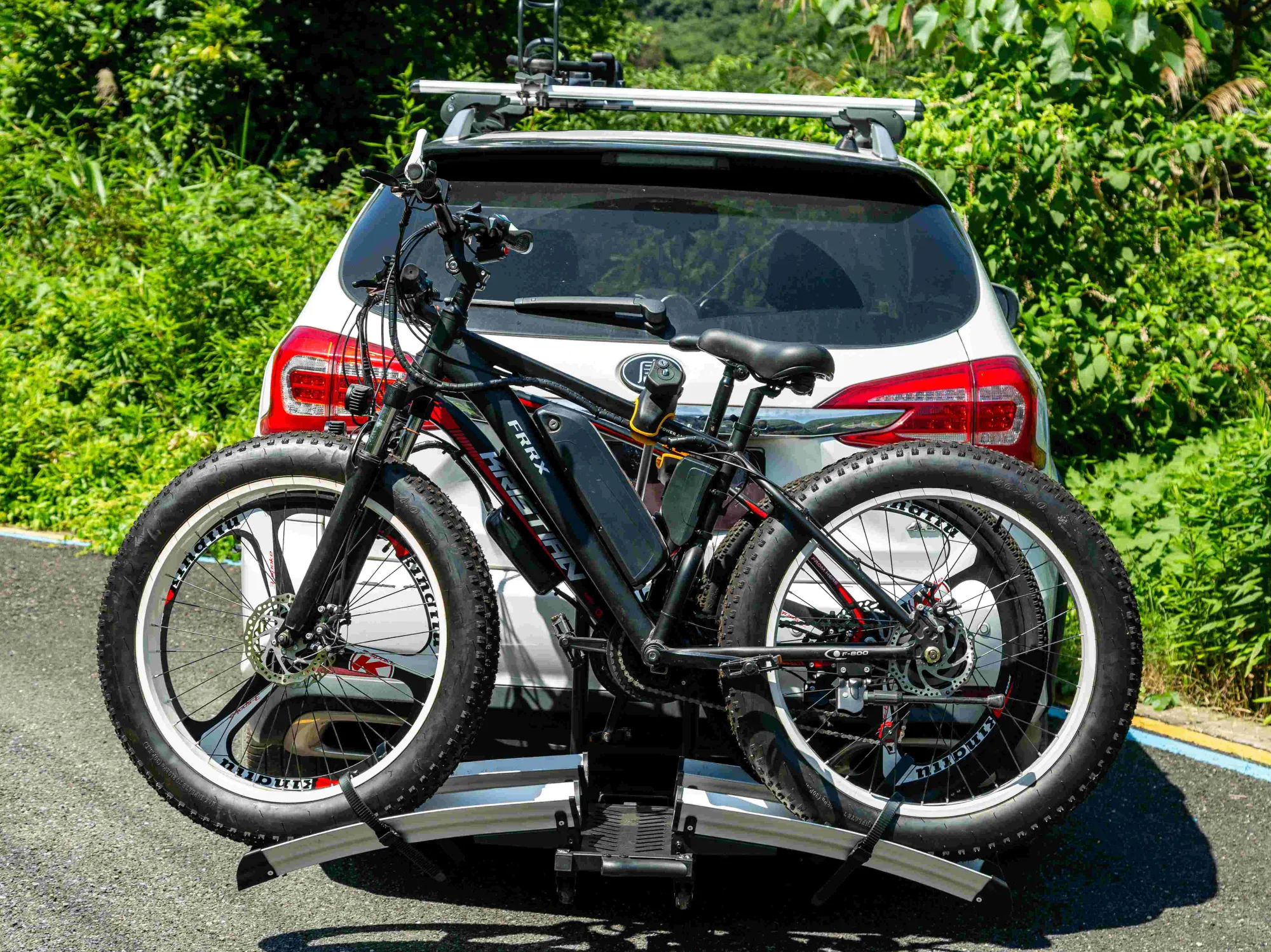 LivingBike Cykelholder foldbar til 2 elcykler