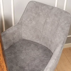 Homeville Dagmar med drejefunktion plys grå