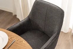 Homeville Dagmar med drejefunktion stof grå
