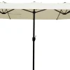 Moreland Dobbelt parasol beige 2,2x4m