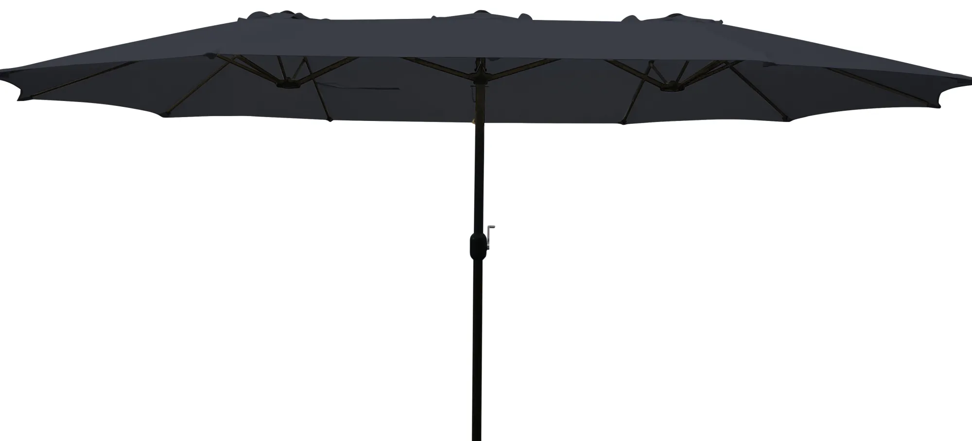 Moreland Dobbelt parasol mørkeblå 2,7x4,6m