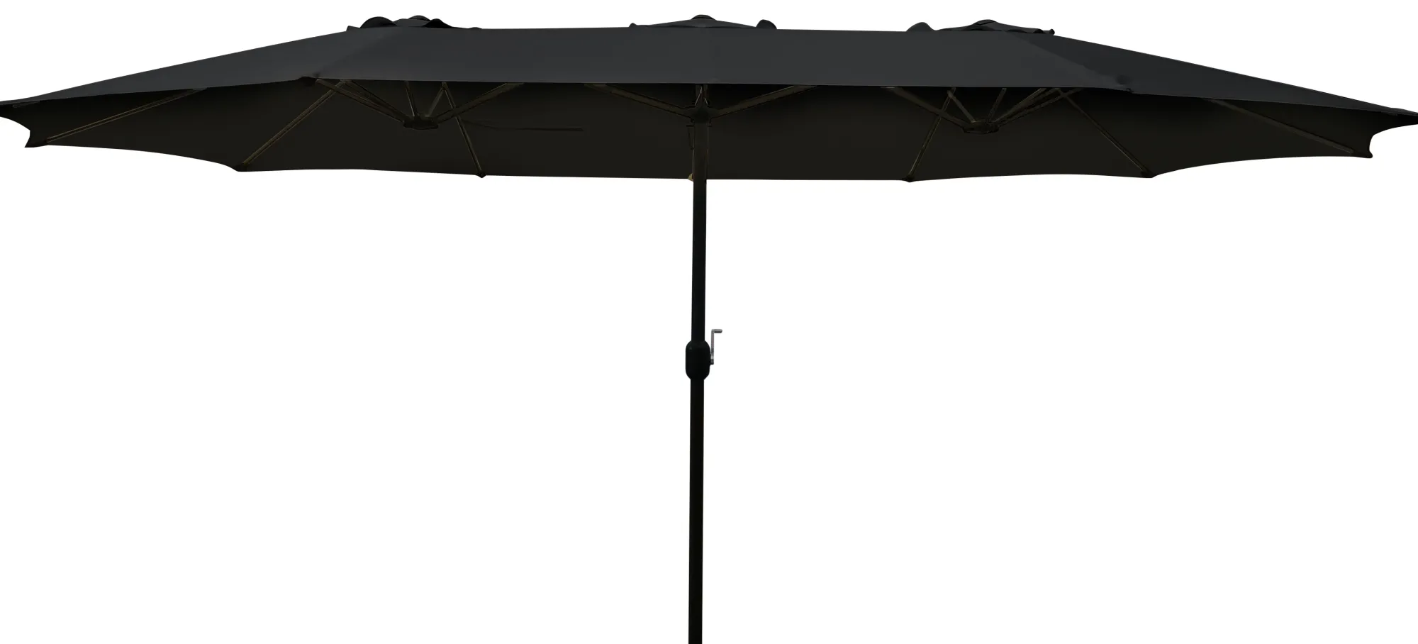 Moreland Dobbelt parasol sort 2,7x4,6m