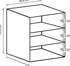 Homeville Drammen væghængt hvid 35,4x35,4x25cm