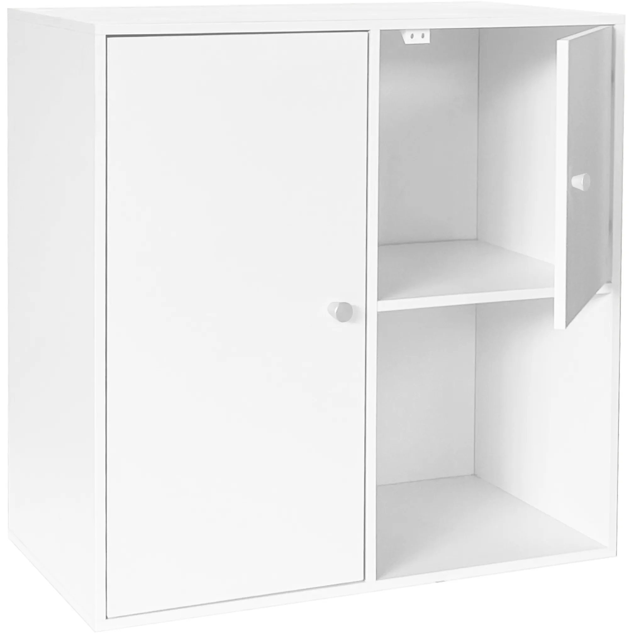 Homeville Drammen væghængt hvid 69,6x69,6x38cm