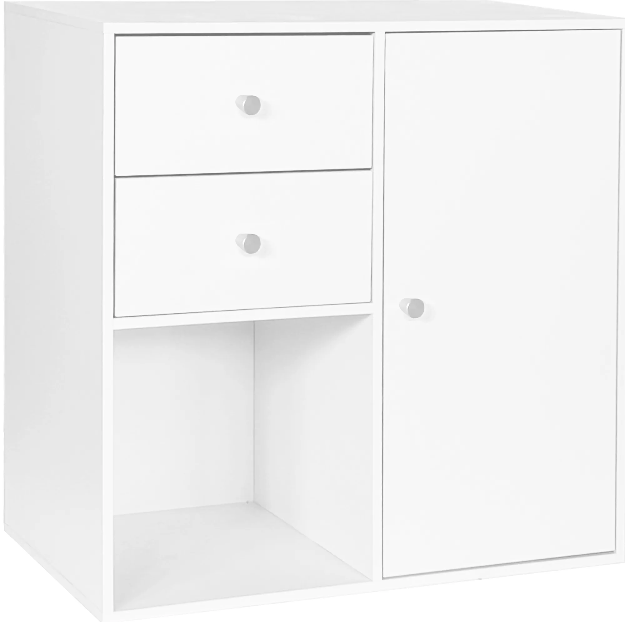Homeville Drammen væghængt hvid 69,6x69,6x38cm
