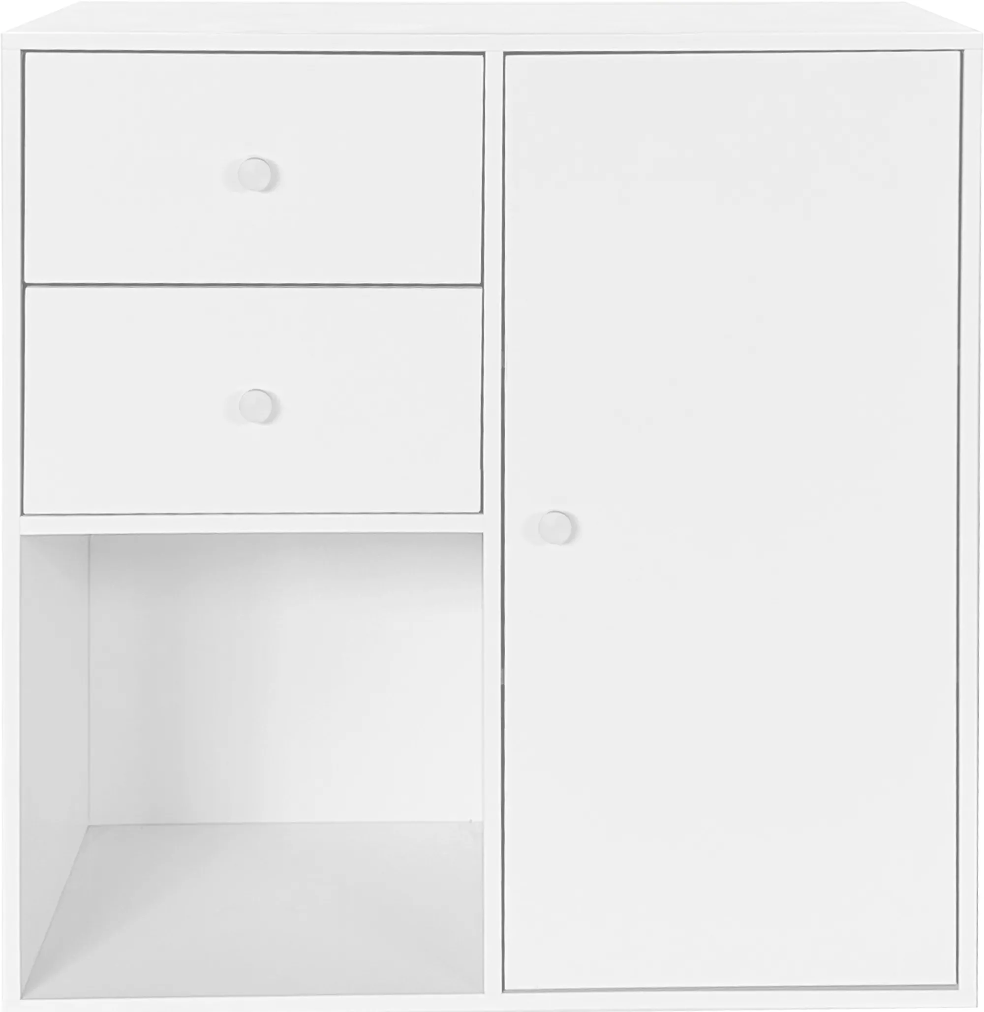 Homeville Drammen væghængt hvid 69,6x69,6x38cm