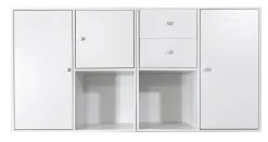 Homeville Drammen væghængt reolsæt hvid 69,6x69,6x38cm